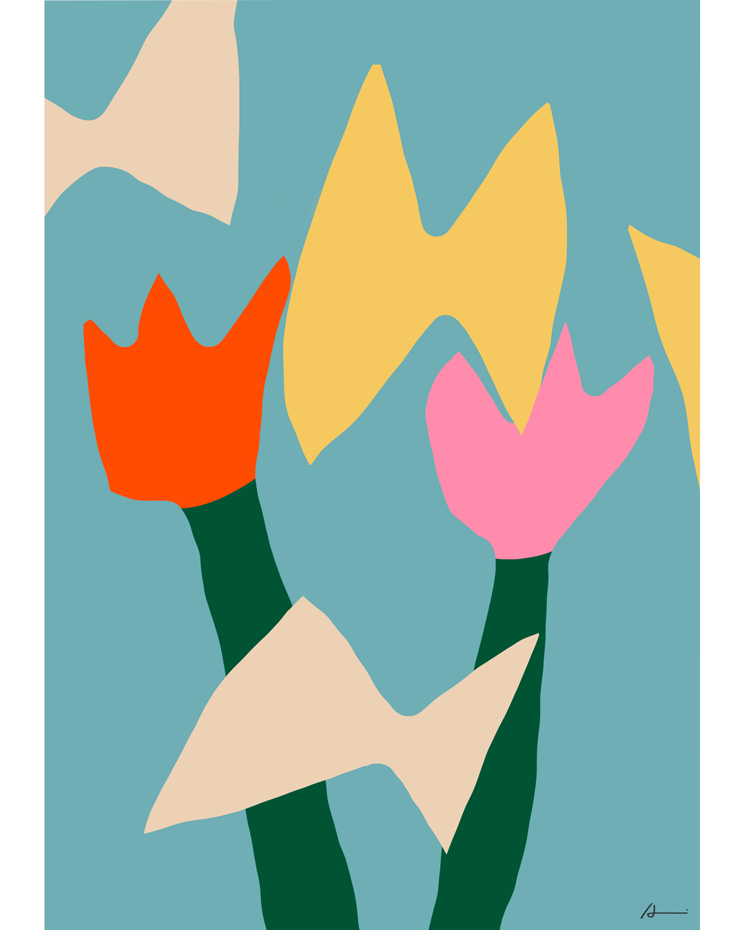Tulip & Butterfly