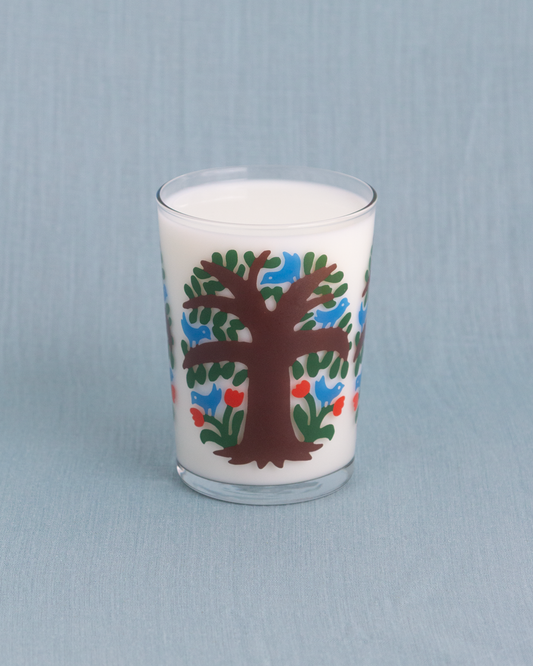 “庭木の野鳥” Glass